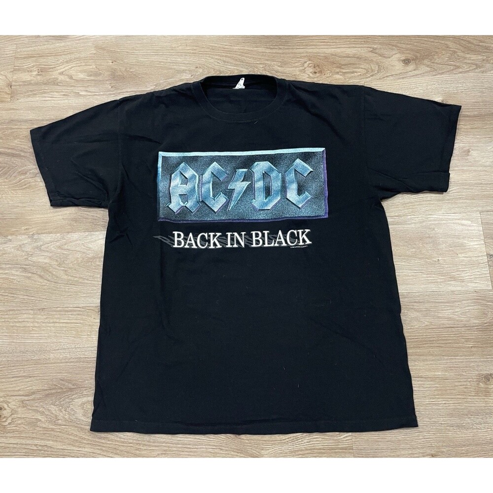 Vintage 1996 AC/DC 'Back in Black' Band T-shirt Size XL 1990s